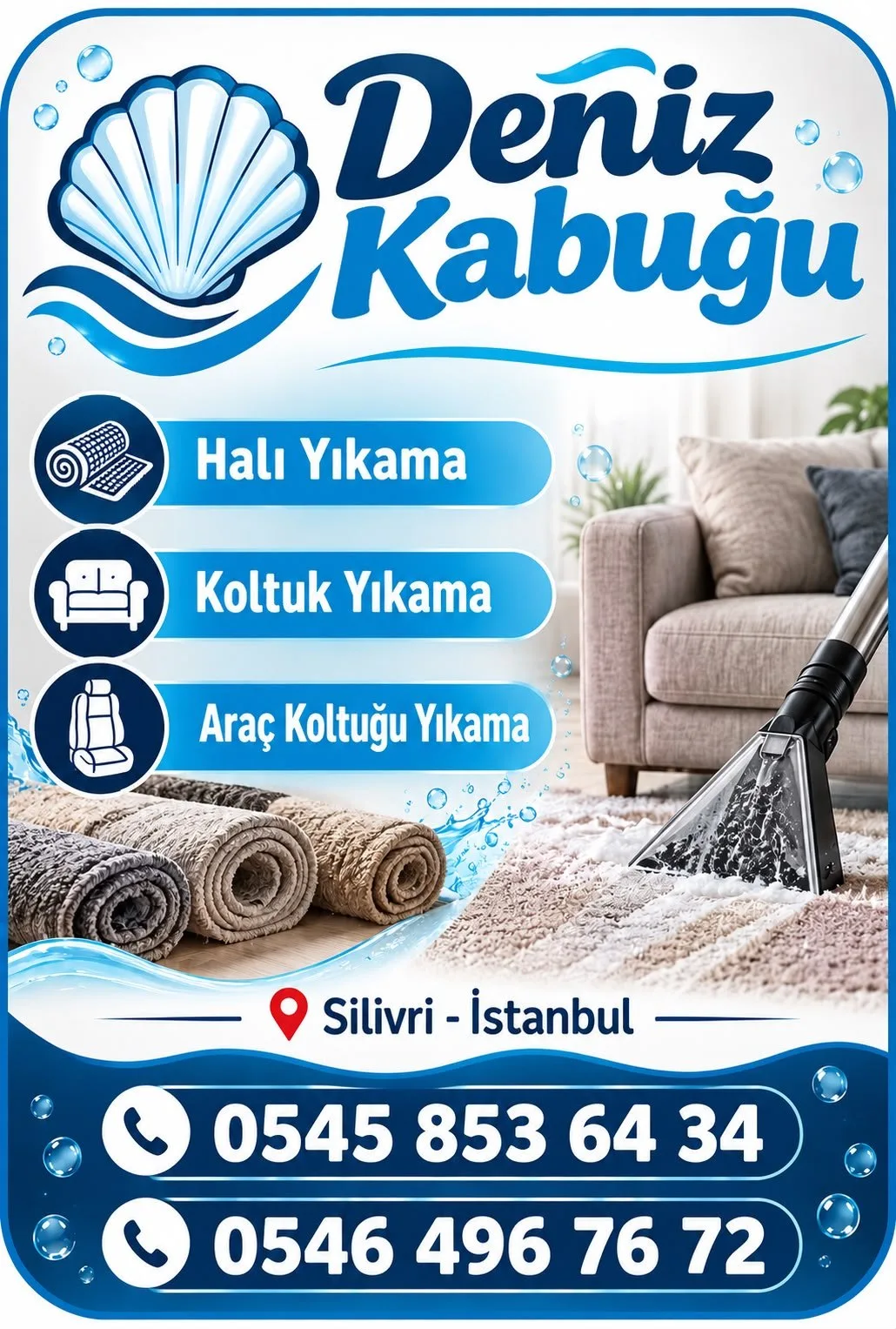 Silivri halı yıkama işleri ve koltuk yıkama hizmeti
