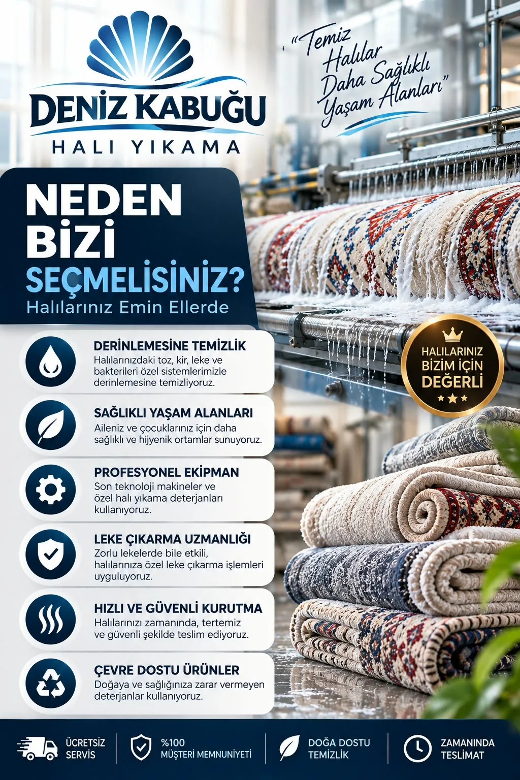 Halılarınız ve koltuklarınız için özenli bakım